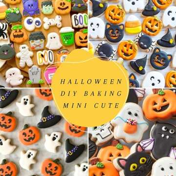 Cthinkaty Mini Halloween Cookie Cutters for Festive Baking
