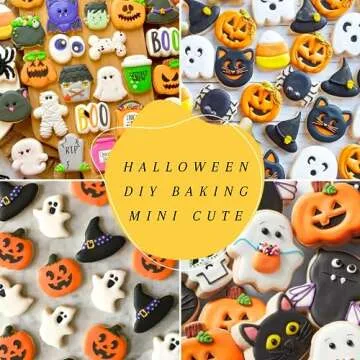 Cthinkaty Mini Halloween Cookie Cutters for Festive Baking