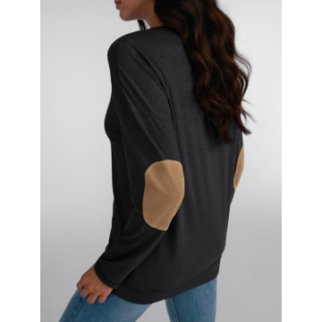 AUTOMET Womens Long Sleeve Crewneck Tops for Fall