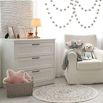 Glaciart Christmas Felt Ball Garland - 9-Foot Decor