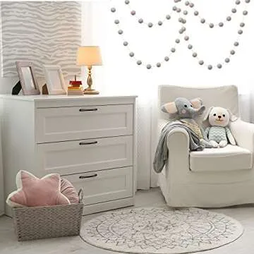 Glaciart Christmas Felt Ball Garland - 9-Foot Decor