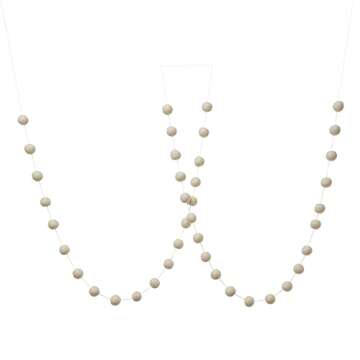 Glaciart Christmas Felt Ball Garland - 9-Foot Decor