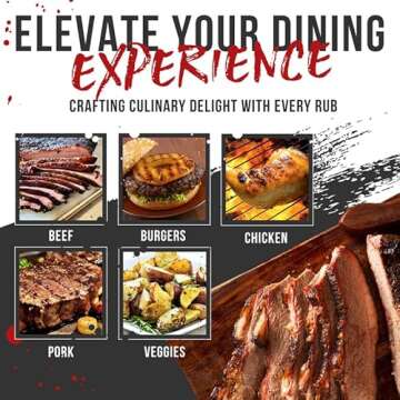 Lane's Brisket Rub Seasoning, All-Natural Championship Butt Rub Seasoning, Perfect for Burger, Steaks, and Pork Rubs for Smoking, Made in USA, 4.6 Oz