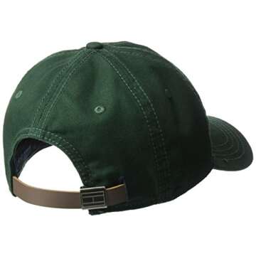 Tommy Hilfiger Mens Logo Dad Baseball Cap, Pine Grove, One Size