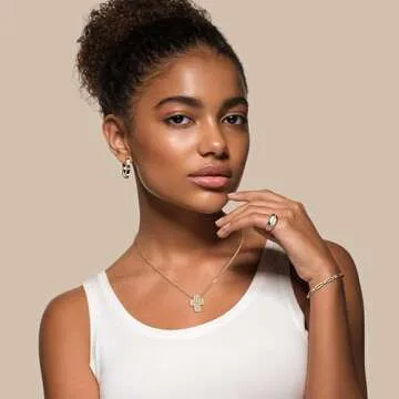 shinelab Golden-Plated Paperclip Bracelet for Women Couple Bracelets with CZ Chain Strand Jewelry Gift for Men_7.5inches