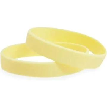 BLUE PANDA Pastel Silicone Bracelets, Party Favors, Intended for Ages 13+ (0.45 x 2.5 in, 6 Colors, 48 Pack)