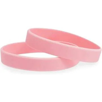 BLUE PANDA Pastel Silicone Bracelets, Party Favors, Intended for Ages 13+ (0.45 x 2.5 in, 6 Colors, 48 Pack)