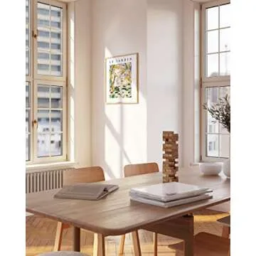 HAUS AND HUES 16"x20" Beige Natural Oak Wood Frames for Posters, 16x20 Frame Wood, 16x20 Poster Frames for Wall, 16x20 Frame Light Wood, Picture Frames 20x16 (Beige Oak)