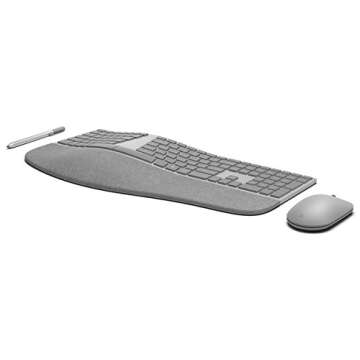 Microsoft 3RA-00022 Surface Ergonomic Wireless Keyboard - Comfort Meets Style