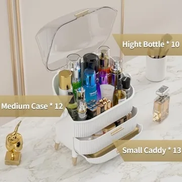 MASSY Egg Shape Makeup Storage Box for Stylish Organization