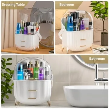 MASSY Egg Shape Makeup Storage Box for Stylish Organization