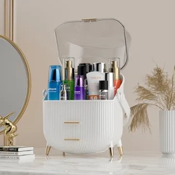 MASSY Egg Shape Makeup Storage Box for Stylish Organization