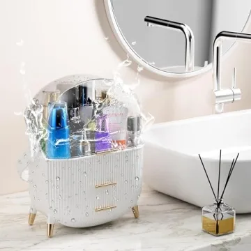 MASSY Egg Shape Makeup Storage Box for Stylish Organization