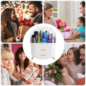 MASSY Egg Shape Makeup Storage Box for Stylish Organization