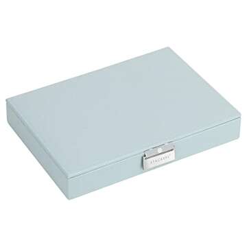 Customizable Duck Egg Blue Jewelry Storage Box