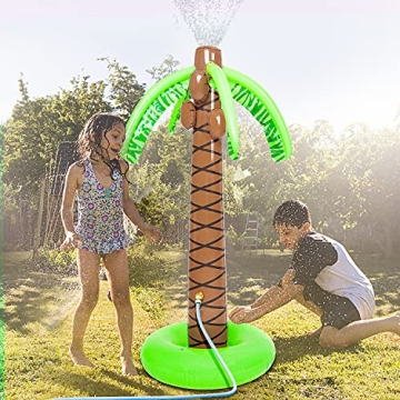 Soyoekbt Palm Tree Sprinkler Toy for Kids 61" Inflate Fun