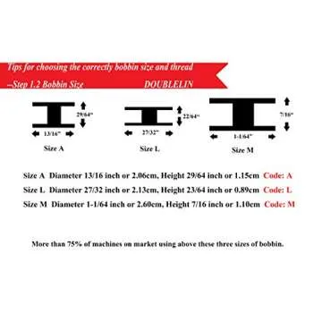 DOUBLELIN Prewound Bobbins – Premium Quality for Sewing