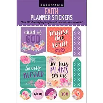 Versatile Planner Stickers Faith Collection for Journals