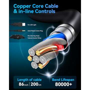 Voistek V9 Gaming Headset - Noise Cancelling Mic & Comfort