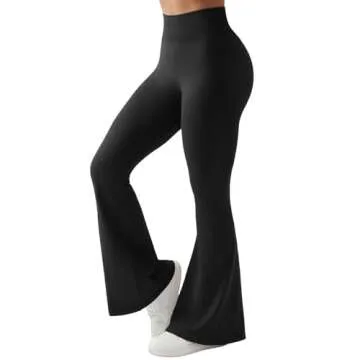 SUUKSESS Seamless Scrunch Butt Lifting Flare Leggings