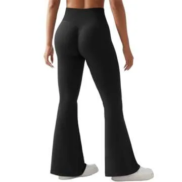 SUUKSESS Seamless Scrunch Butt Lifting Flare Leggings