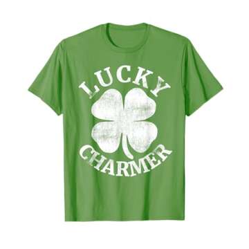 LUCKY CHARMER Funny St. Patrick's Day T-Shirt for Kids - Celebrate in Style!