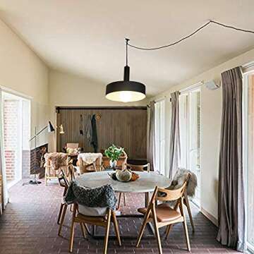 Ganeed Vintage Electric Hanging Lamp with Long Cord