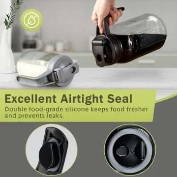 Mason Jar with Pour Spout Lid V-shaped, 64 oz Iced Tea Pitcher with Lids Double Leak Proof, 2 Quart Drink Pitcher for Breastmilk, Sun Tea, Juice, Coffee Creamer, Juice Containers