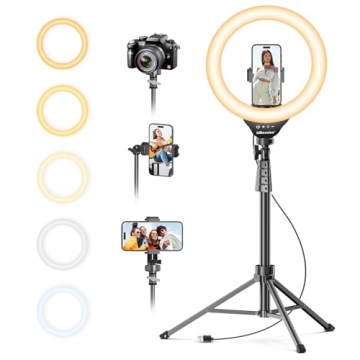 UBeesize 12'' Selfie Ring Light with Tripod Stand
