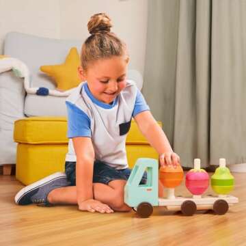 B. toys Stack & Roll Truck - Educational Toy for Toddlers