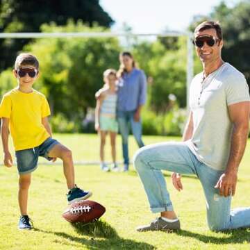 Cleverplay 6 Pairs Football Sunglasses for Kids,Football Party Favors,Football Party Decorations