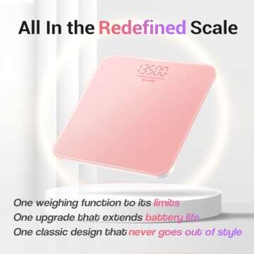 Ovutek Bathroom Scale for Body Weight, Highly Accurate Digital Weighing Machine for People, Upgraded...