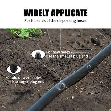 Honoson 100 Drip Irrigation Plugs for Garden & Lawn Systems