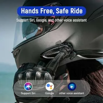 LEXIN GTX Motorcycle Bluetooth Headset, 10 Riders Helmet Communication System, Group Intercom w/Audio Multitasking/Loud Speakers/IP67 Waterproof/Hands-Free Call/USB-C Charge/5 Shells, Single Pack