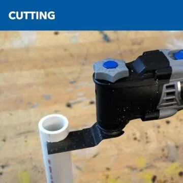 Dremel Multi-Max MM35-02 3.5 Amp Variable Speed Corded Oscillating Multi Tool Kit with 8 Accessories and Storage Bag - Ideal for Metal & Wood Cutting, Grout Removal, and Sanding Applications