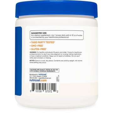 Nutricost CLA Powder - 8oz Gluten-Free, GMO-Free Supplement