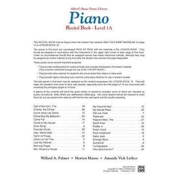 Alfred's Basic Piano Library Recital Book for Beginners