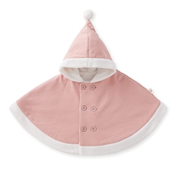 Pureborn Toddler Girls Hooded Cape Cloak Poncho Coat - Warm & Adorable Winter Outfit