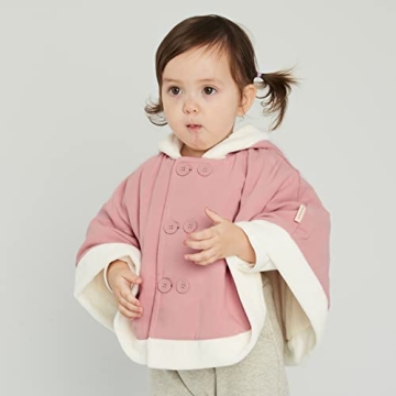 Pureborn Toddler Girls Winter Poncho - Cozy & Stylish