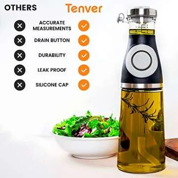 Buy Tenver Olive Oil and Vinegar Dispenser Set - 2 Pack