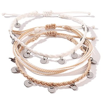 FANCY SHINY Boho Waterproof Anklets for Stylish Women