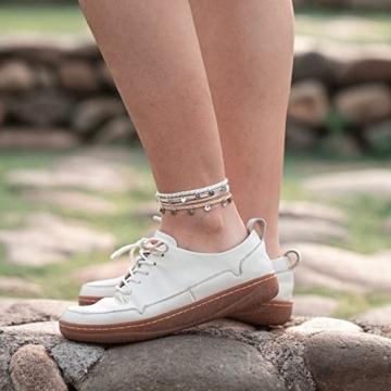 FANCY SHINY Boho Waterproof Anklets for Stylish Women