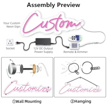 Custom Neon Signs for Weddings & Personalized Decor