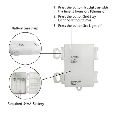 Battery Operated Mini LED Fairy Lights with Timer