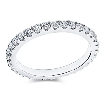 Bo.Dream Elegant CZ Wedding Eternity Band Ring