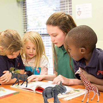 BOLZRA 14 Piece Safari Animals Figures Toys for Kids