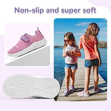 Nerteo Cute Toddler Shoes Comfy Breathable Sneakers for Kids