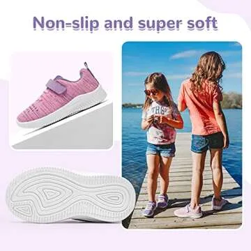 Nerteo Cute Toddler Shoes Comfy Breathable Sneakers for Kids