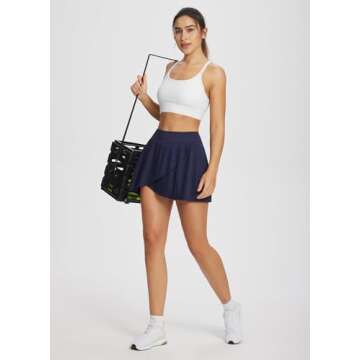 baleaf 14" Pleated Tennis Skirt Women Athletic Skorts