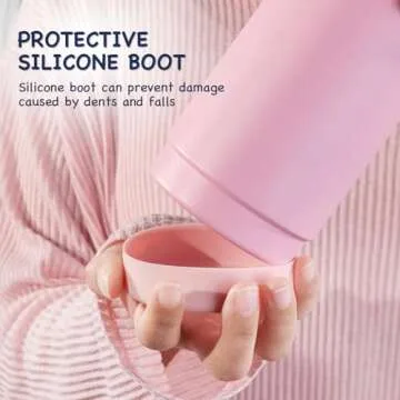 Kerilyn 12oz Kids Water Bottle, Stainless Steel Insulated Water Bottle For Kids, Toddler Cup With Straws Leak-proof, Kids Water Bottles For School Boys Girls, BPA Free, Pink